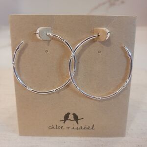 NEW Chloe + Isabel Branch Hoop Earrings